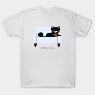 Potato Couch Cat T-Shirt